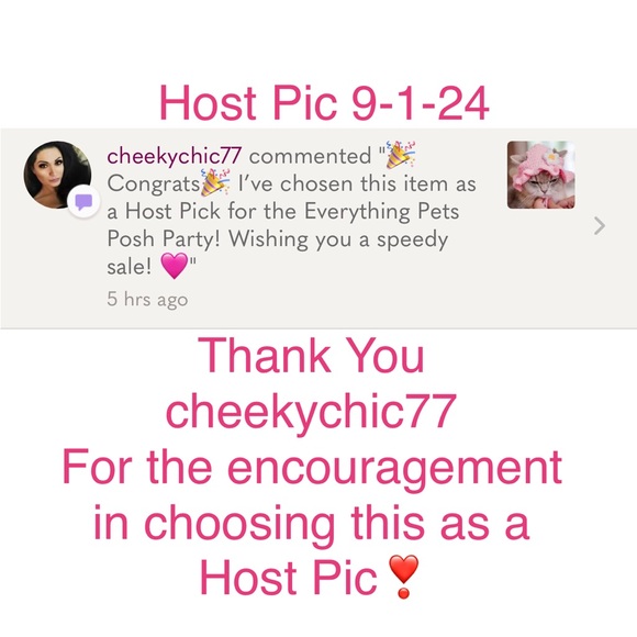 Crochet Knitted Pink Hat for Small Pets (Cat, Dog), Small - Picture 4 of 7